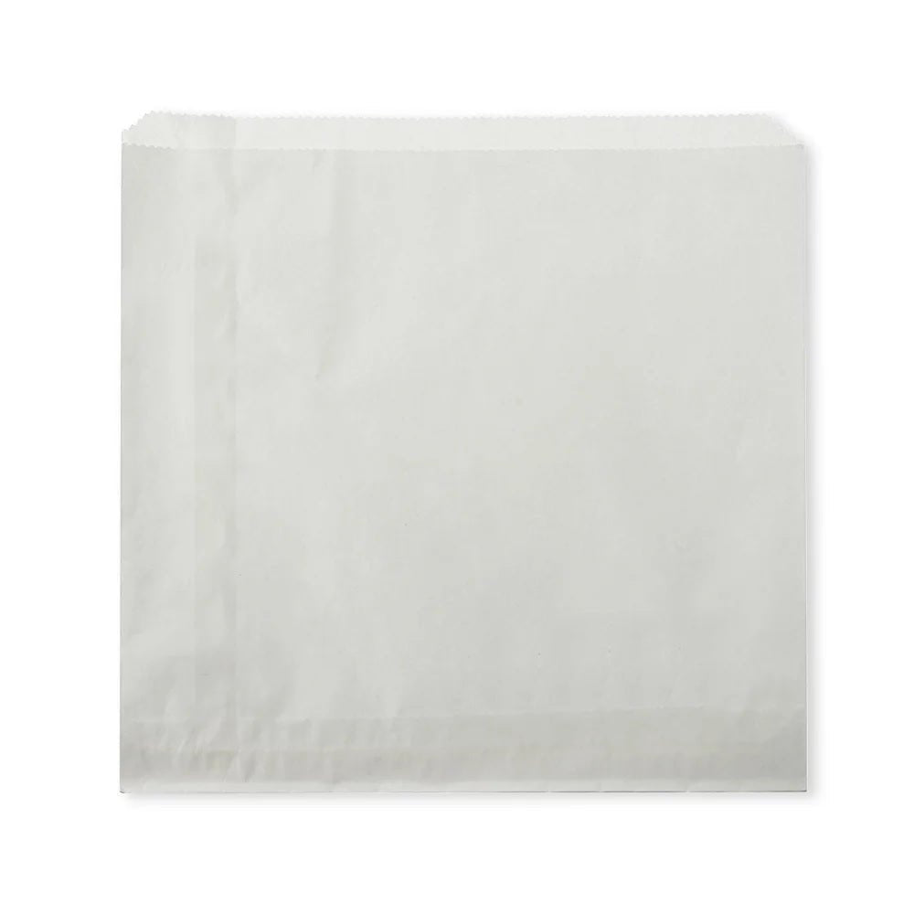 10" White Greaseproof Bags