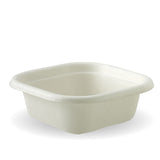 280ml white square takeaway containers