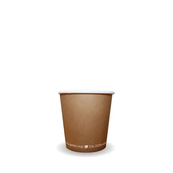 4oz kraft single wall coffee cups