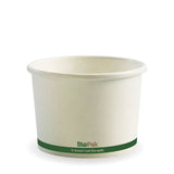 550ml/16oz white compostable takeaway soup bowls