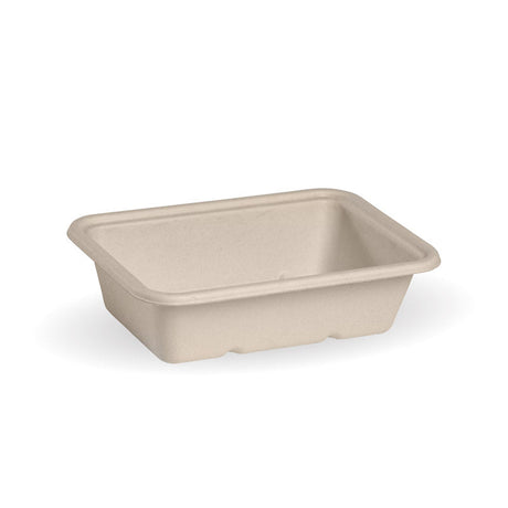 600ml natural rectangular takeaway containers