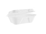 7 x 5″ bagasse clamshell reinforced takeaway food container