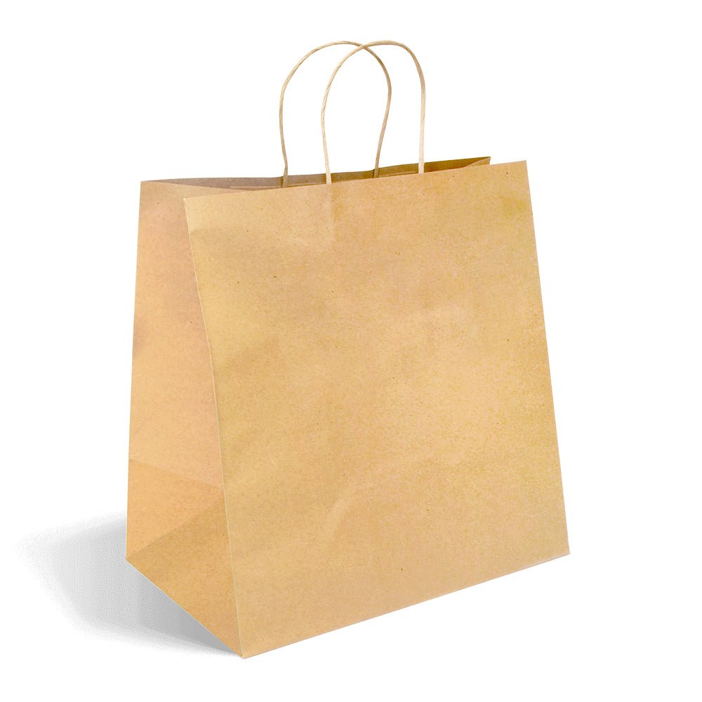 jumbo twist handle kraft paper bags