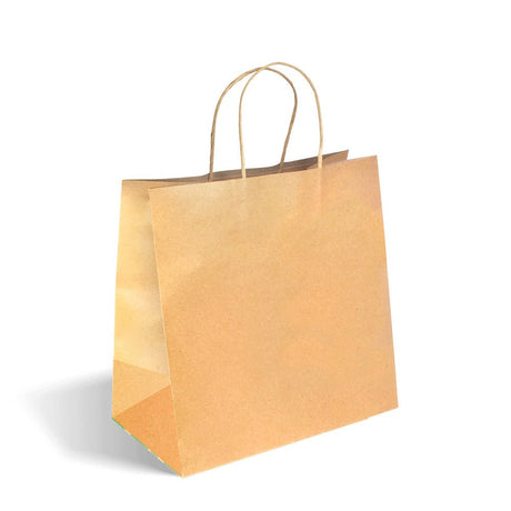 large twist handle kraft paper bags