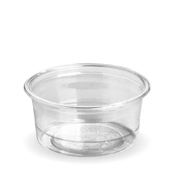 90ml clear compostable pla disposable sauce pots