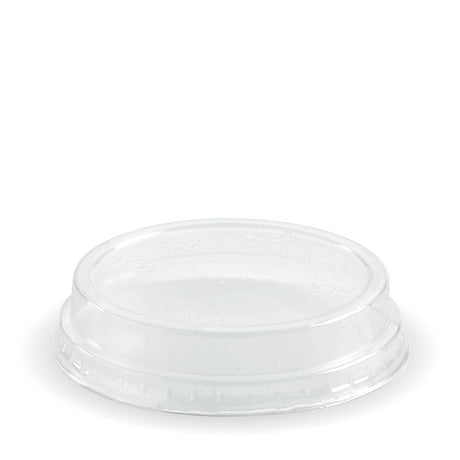 clear pla raised flat lids to fit 300-700ml cold cups