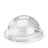 clear pla dome lids to fit 300-700ml cold cups straw slot