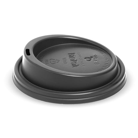 disposable coffee cup takeaway lid black