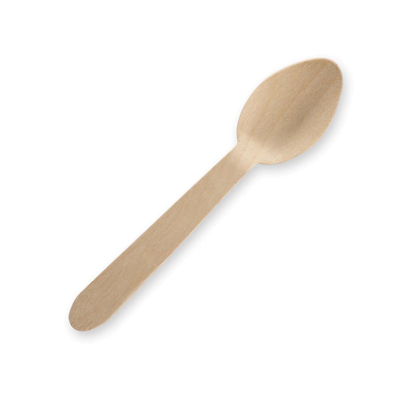 wooden disposable teaspoons 10cm