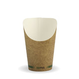 small 12oz kraft disposable takeaway chip cup