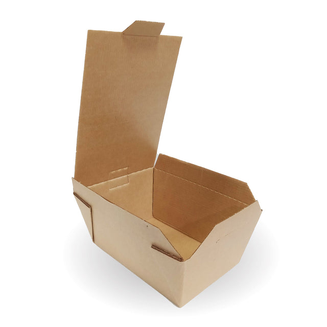 small hinged flute lid takeaway box