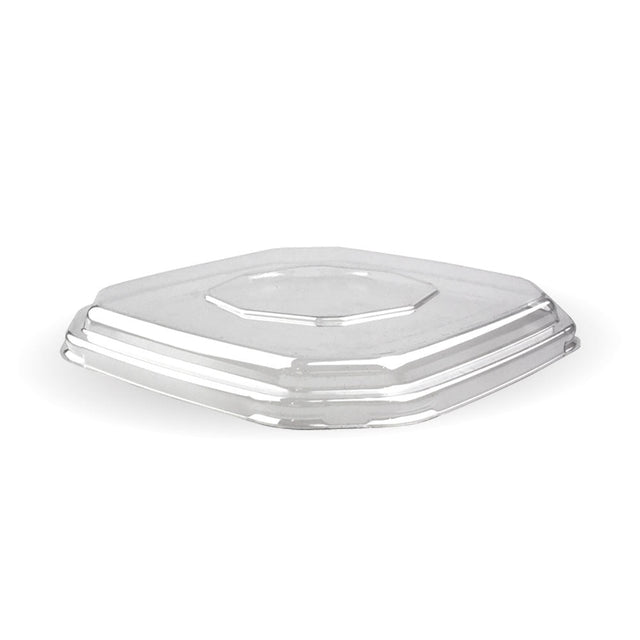 rpet recyclable clear lid for 500/750ml octagonal takeaway base