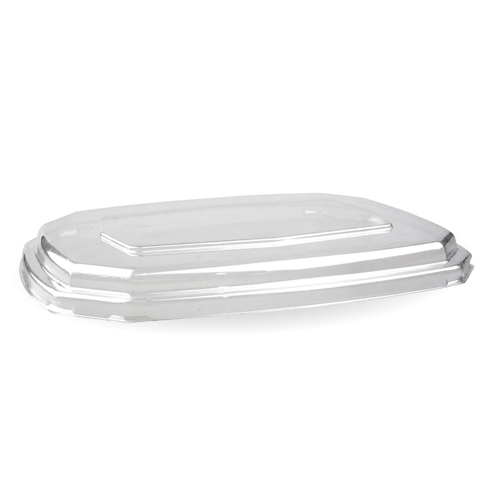 rpet recyclable clear lid For 600/950ml octagonal takeaway base