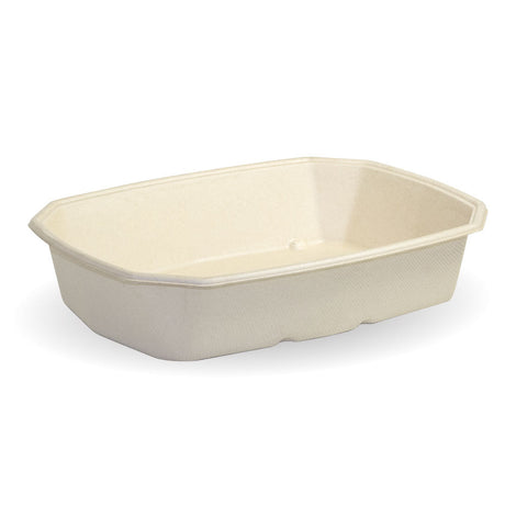 950ml natural octagonal compostable bagasse takeaway base