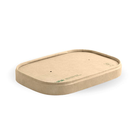 rectangle pla kraft lid to fit 500ml to 1000ml rectangular kraft containers