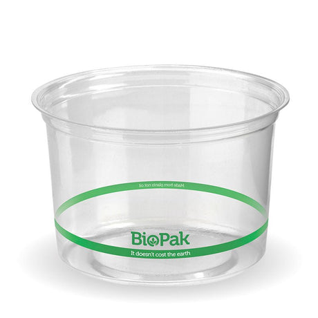 500ml clear PLA takeaway snack pots