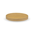 90mm kraft paper lids to fit 8/12oz compostable kraft paper soup containers