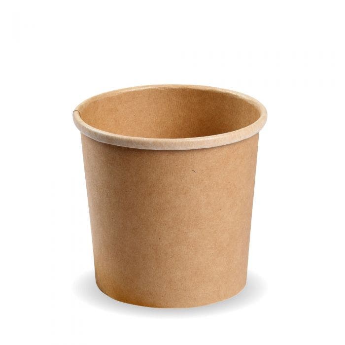 12oz compostable kraft takeaway soup container