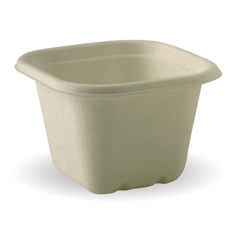 630ml natural square takeaway containers